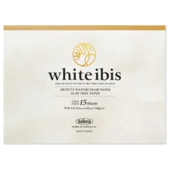 Papier do akwareli White Ibis - Holbein - cold press, 33 x 24 cm, 300 g, 15 ark.