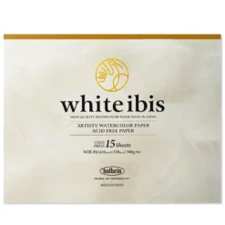 Papier do akwareli White Ibis 41 x 31,8 cm - Holbein - cold press 300 g 15 ark.