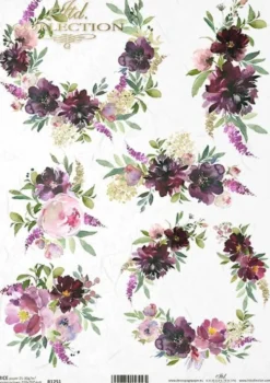 Papier do decoupage A4 - ITD Collection - ryżowy, R1751