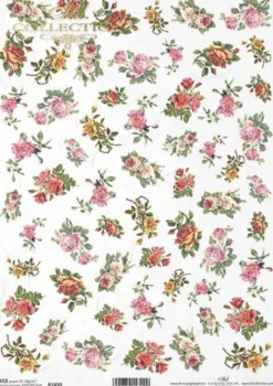 Papier do decoupage A4 - ITD Collection - ryżowy, R667
