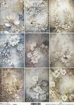 Papier do decoupage A4 - ITD Collection - ryżowy, R2343