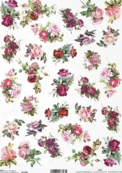 Papier do decoupage A4 - ITD Collection - ryżowy, R1328