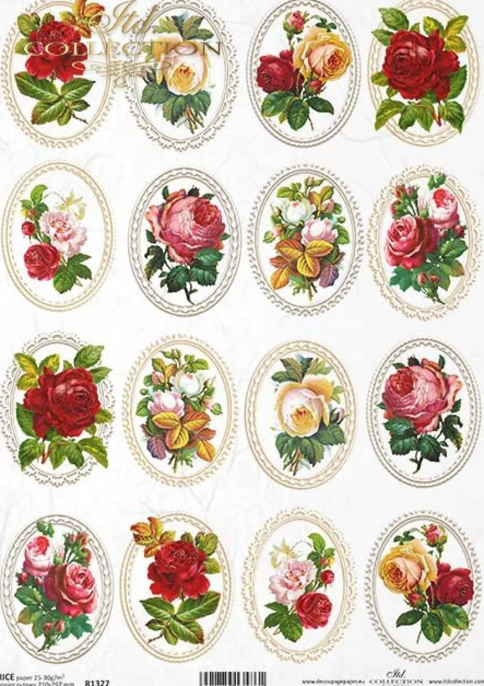 Papier do decoupage A4 - ITD Collection - ryżowy, R2151