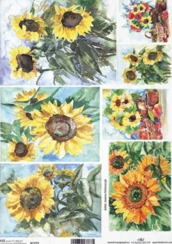 Papier do decoupage A4 - ITD Collection - ryżowy, R1223