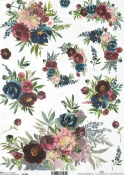 Papier do decoupage A4 - ITD Collection - ryżowy, R1834