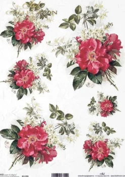 Papier do decoupage A4 - ITD Collection - ryżowy, R1198