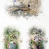 Papier do decoupage A4 - ITD Collection - ryżowy, R1601