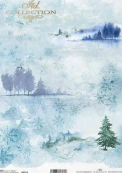 Papier do decoupage A4 - ITD Collection - ryżowy, R1519