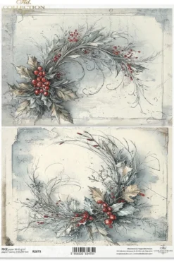 Papier do decoupage A4 - ITD Collection - ryżowy R2673