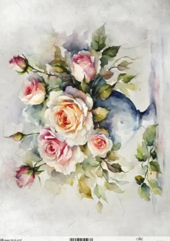 Papier do decoupage A4 - ITD Collection - ryżowy, R2460