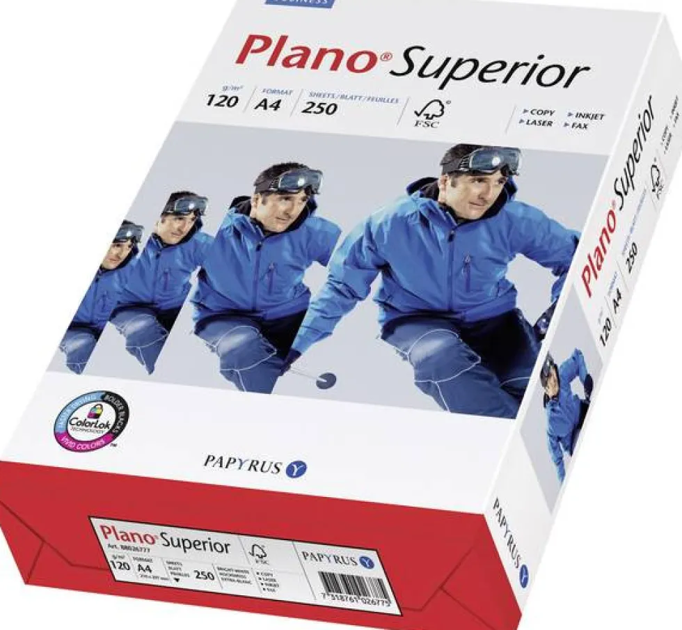 Papier do drukarki, ksero Plano Superior, A4 - biały, 120 g, 250 ark.