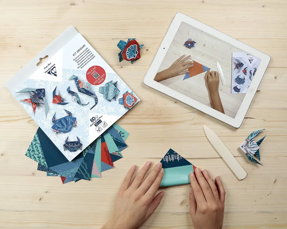 Papier do origami, Sea Animals - Clairefontaine - 70 g, 60 ark.