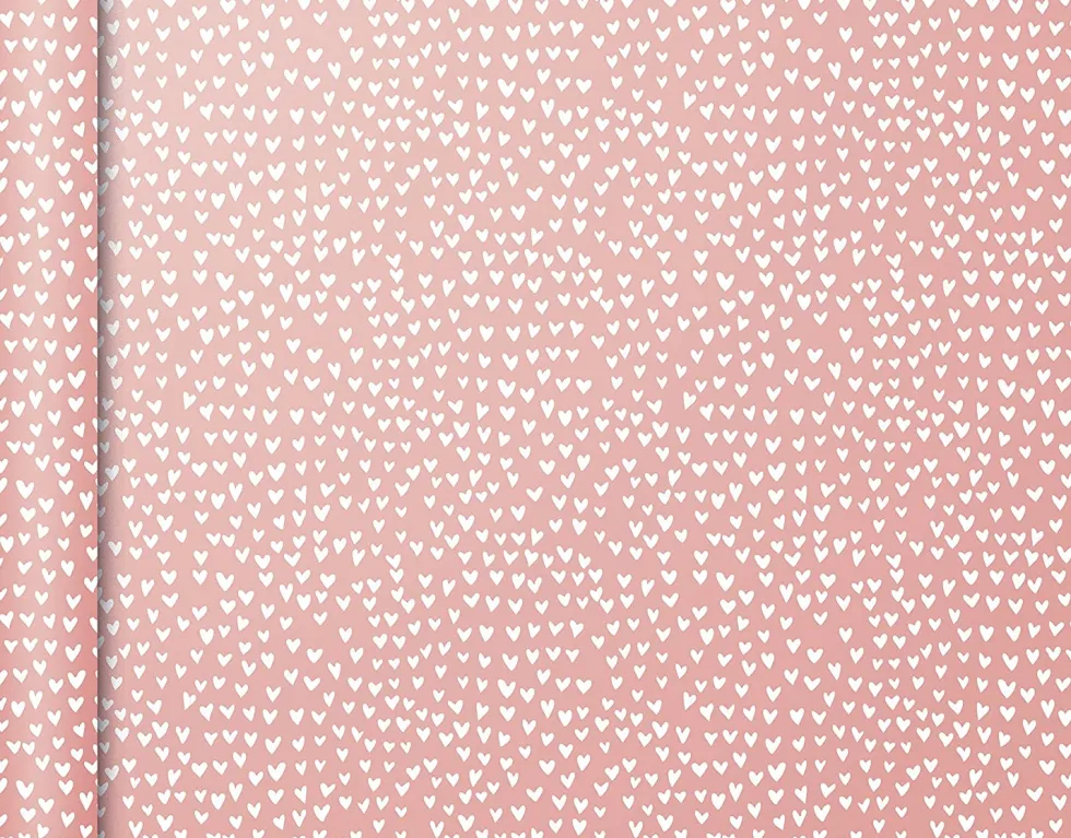 Papier do pakowania prezentów, Hearts - Clairefontaine - 35 cm x 5 m