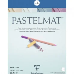 Papier do pasteli suchych Pastelmat - Clairefontaine - nr 4, 18 x 24 cm, 300g, 12 ark.