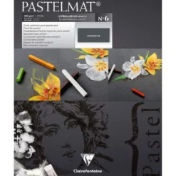 Papier do pasteli suchych Pastelmat - Clairefontaine - nr 6, 18 x 24 cm, 300g, 12 ark.
