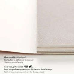 Papier do pasteli suchych Pastelmat No. 2 - Clairefontaine - 18 x 24 cm 360 g 12 ark.