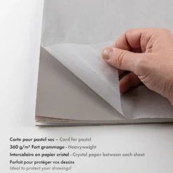 Papier do pasteli suchych Pastelmat No. 7 - Clairefontaine - 18 x 24 cm 360 g 12 ark.