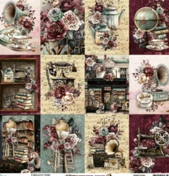 Papier do scrapbookingu 30,5 x 30,5 cm - Mintay - Antique Shop 05