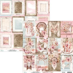 Papier do scrapbookingu 30,5 x 30,5 cm - Mintay - Blissful Time 06