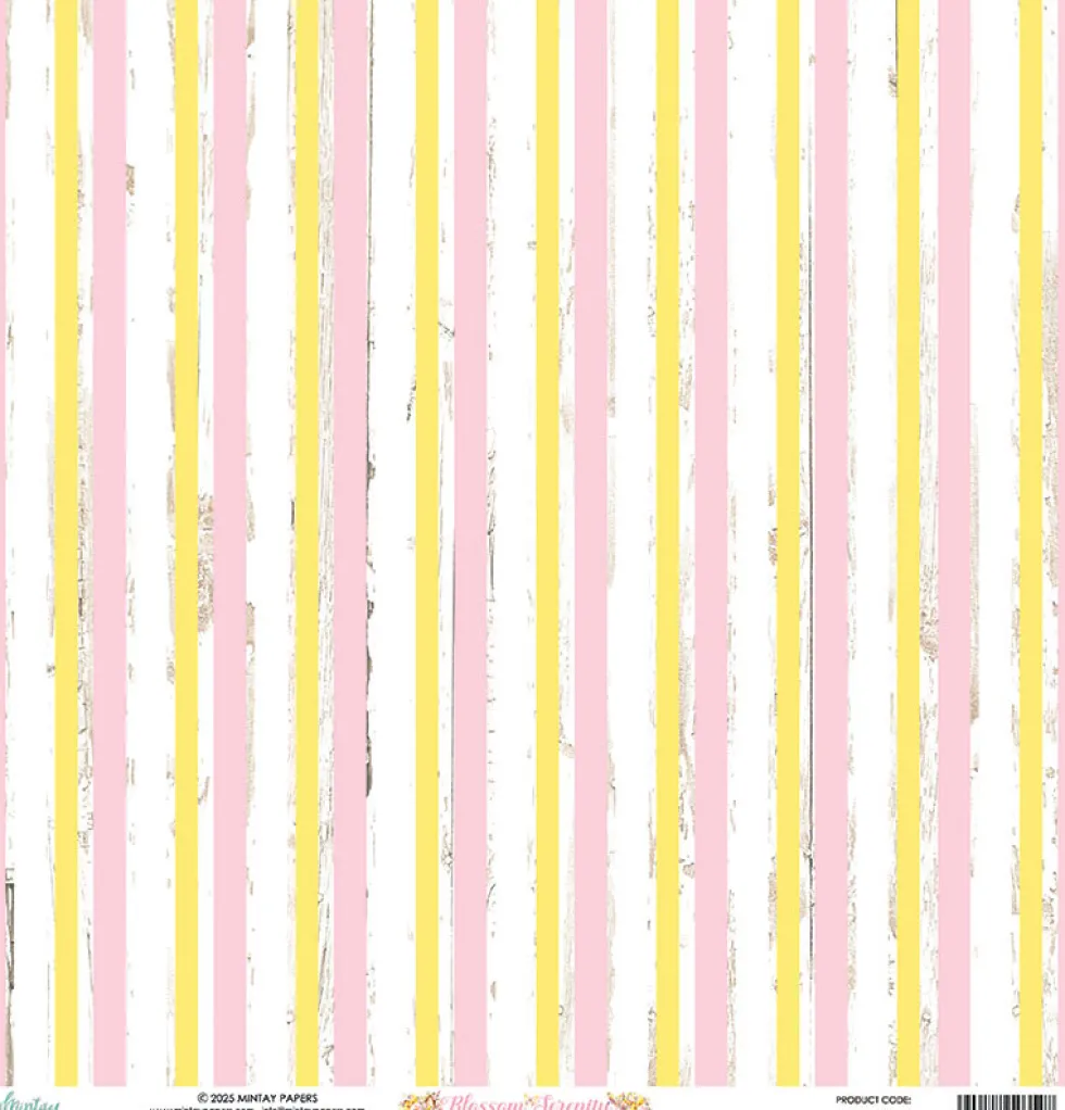 Papier do scrapbookingu 30,5 x 30,5 cm - Mintay - Blossom Serenity 05
