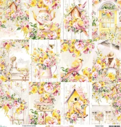 Papier do scrapbookingu 30,5 x 30,5 cm - Mintay - Blossom Serenity 06