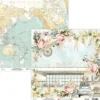 Papier do scrapbookingu 30,5 x 30,5 cm - Mintay - Bon Voyage 03