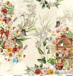 Papier do scrapbookingu 30,5 x 30,5 cm - Mintay - Botany 01