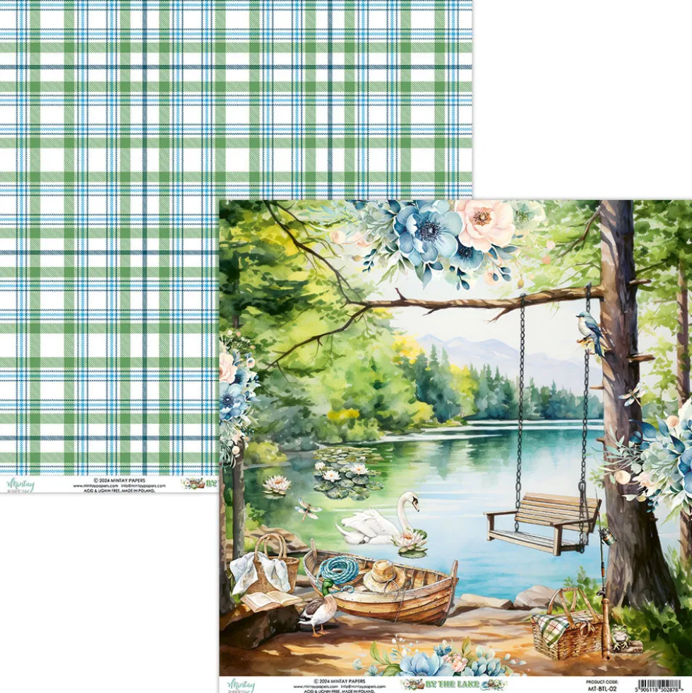 Papier do scrapbookingu 30,5 x 30,5 cm - Mintay - By The Lake 03