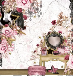 Papier do scrapbookingu 30 x 30 cm - Mintay - Glam Rock 03