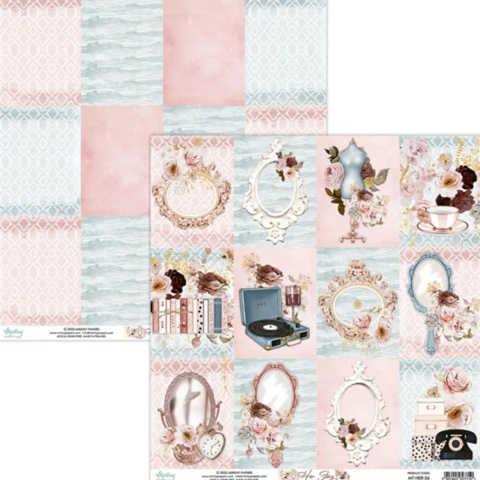 Papier do scrapbookingu 30,5 x 30,5 cm - Mintay - Her Story 06