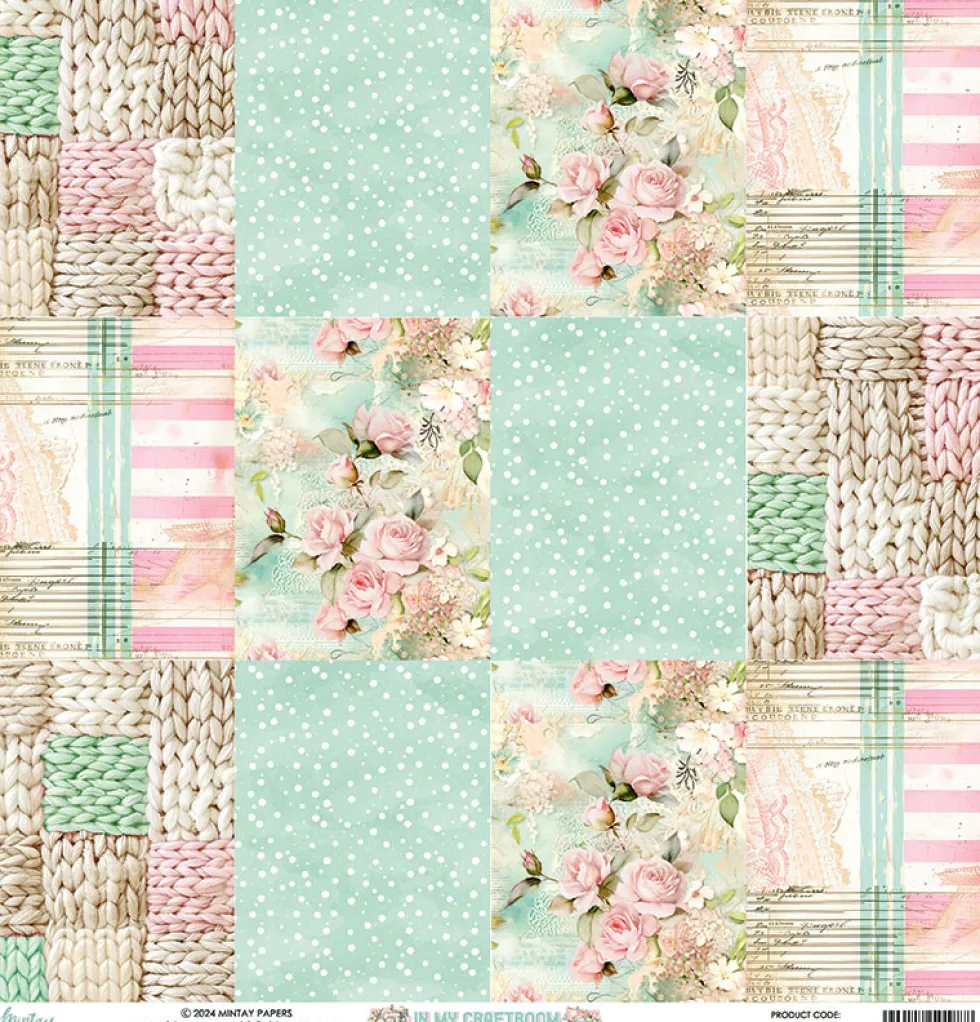 Papier do scrapbookingu 30,5 x 30,5 cm - Mintay - In My Craftroom 06