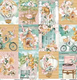 Papier do scrapbookingu 30,5 x 30,5 cm - Mintay - Joy of Life 06