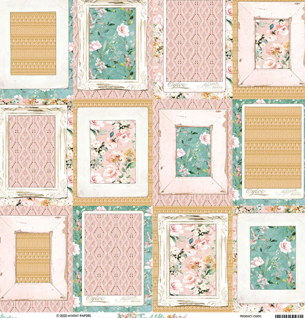 Papier do scrapbookingu 30,5 x 30,5 cm - Mintay - Joy of Life 06