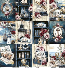 Papier do scrapbookingu 30,5 x 30,5 cm - Mintay - Lighthouse 06