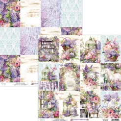 Papier do scrapbookingu 30,5 x 30,5 cm - Mintay - Lilac Garden 06