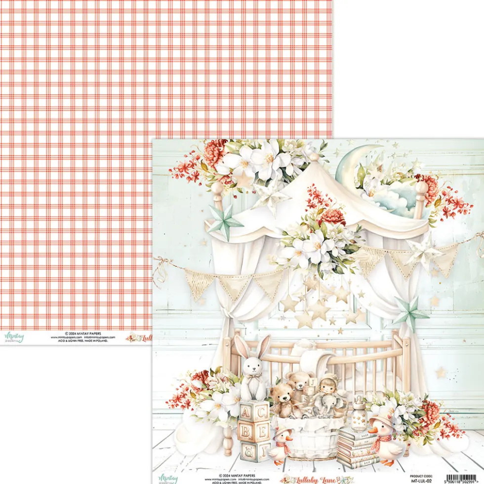 Papier do scrapbookingu 30,5 x 30,5 cm - Mintay - Lullaby Lane 02