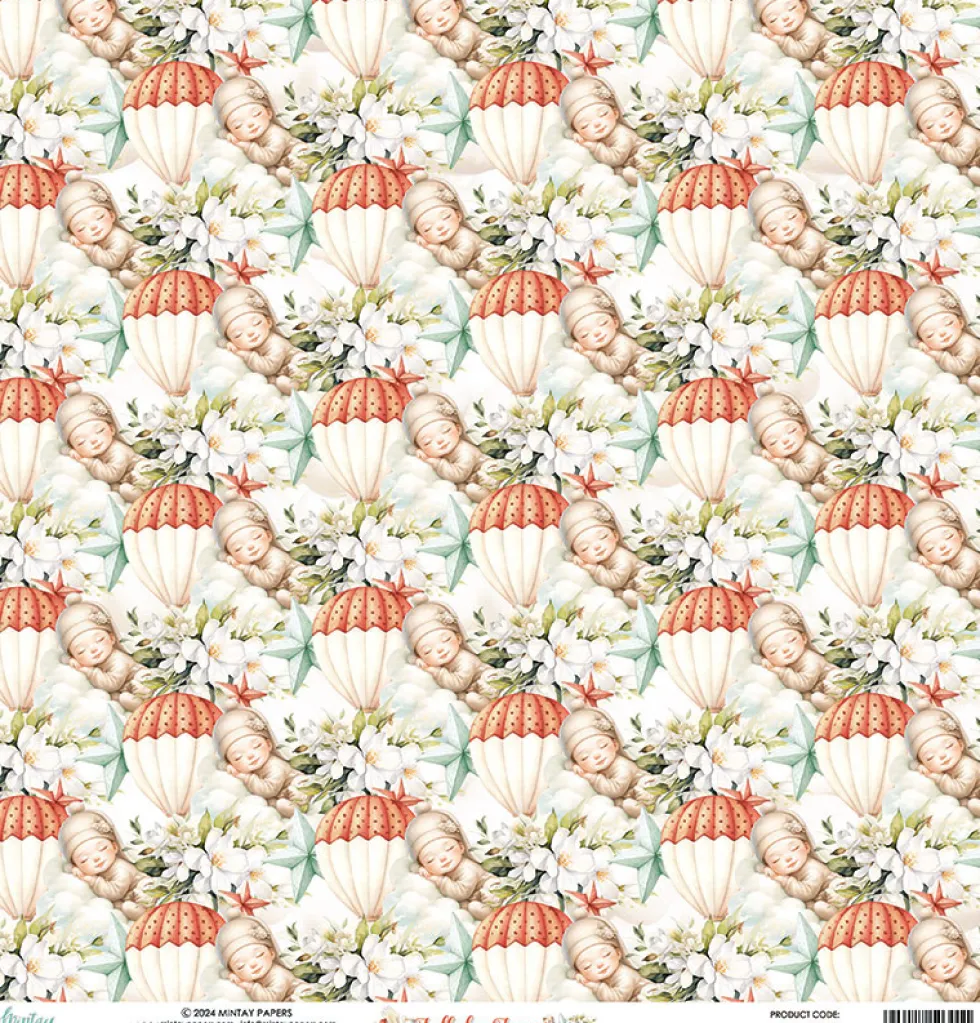Papier do scrapbookingu 30,5 x 30,5 cm - Mintay - Lullaby Lane 04