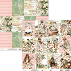 Papier do scrapbookingu 30,5 x 30,5 cm - Mintay - Music Garden 06