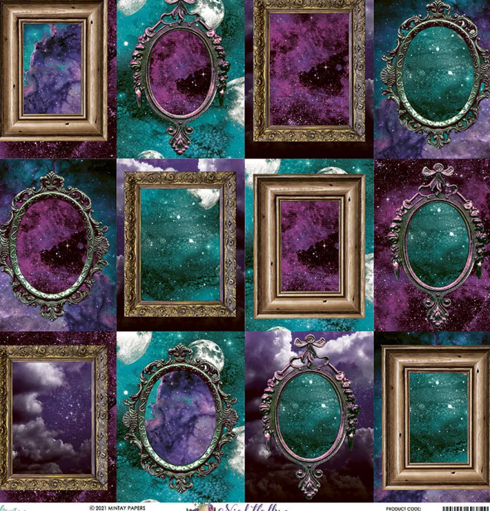 Papier do scrapbookingu 30,5 x 30,5 cm - Mintay - Nightfall 06