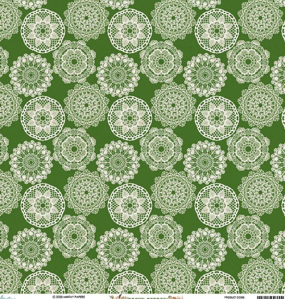 Papier do scrapbookingu 30,5 x 30,5 cm - Mintay - Peony Garden 02