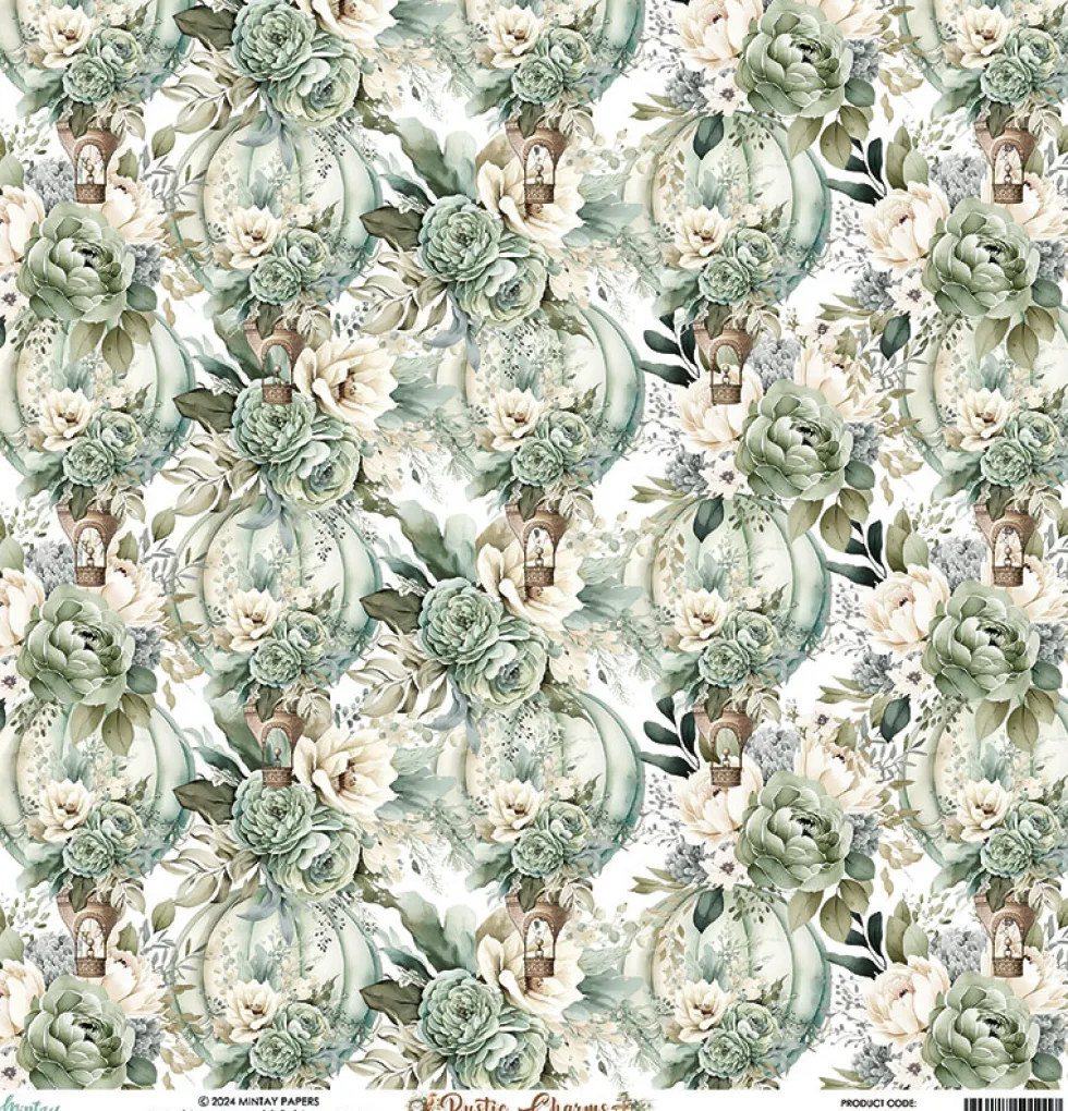 Papier do scrapbookingu 30,5 x 30,5 cm - Mintay - Rustic Charms 05