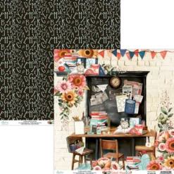 Papier do scrapbookingu 30,5 x 30,5 cm - Mintay - School Days 03