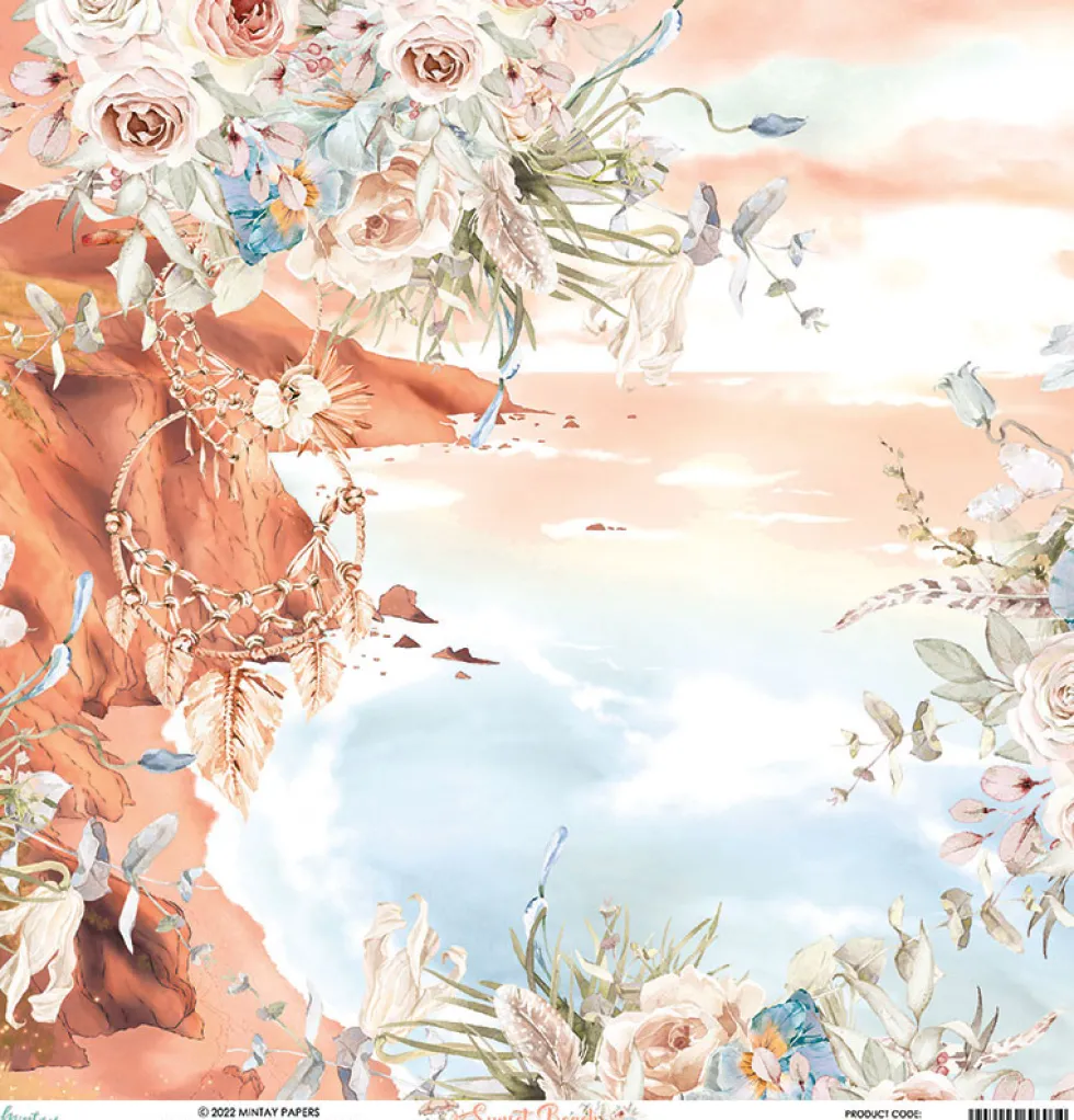Papier do scrapbookingu 30,5 x 30,5 cm - Mintay - Sunset Beach 03