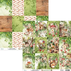 Papier do scrapbookingu 30,5 x 30,5 cm - Mintay - Wildwood Secrets 06
