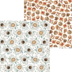 Papier do scrapbookingu 30,5 x 30,5 cm - Piątek Trzynastego - Coffee Break 02