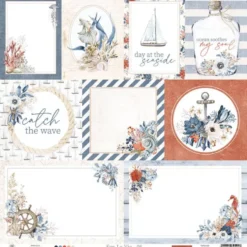 Papier do scrapbookingu 30,5 x 30,5 cm - Piątek Trzynastego - Sea la vie 05