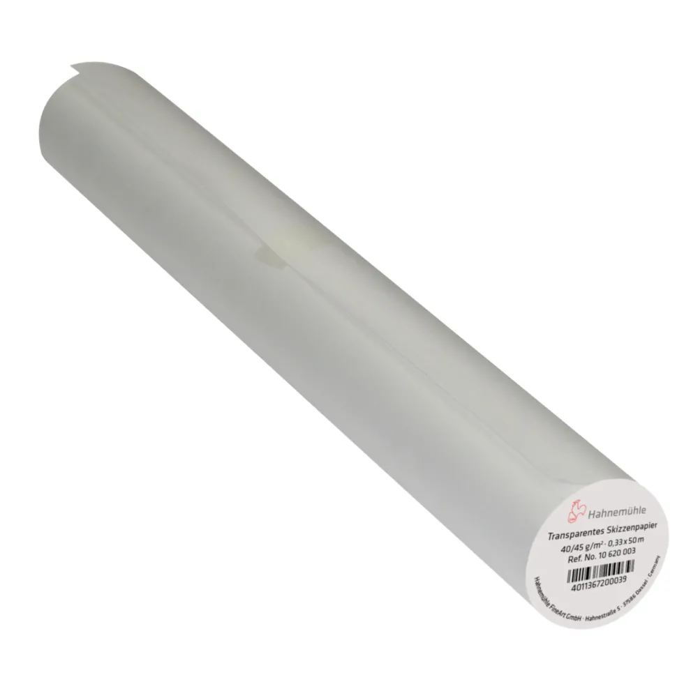 Papier do szkicowania 33 cm x 50 m - Hahnemühle - Transparent 40 g/m2