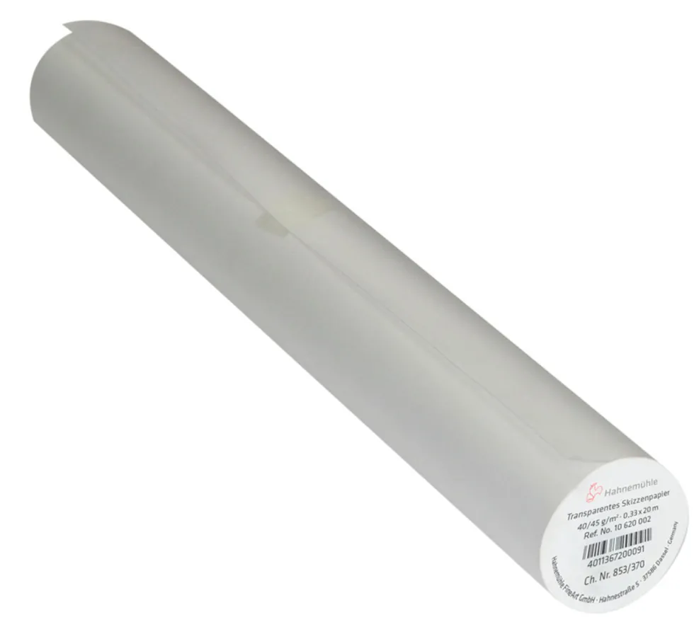 Papier do szkicowania 33 cm x 20 m - Hahnemühle - Transparent 40 g/m2