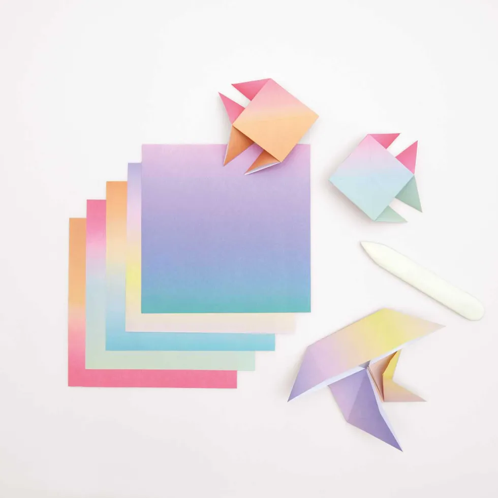 Papier origami Linear Gradient - Paper Poetry - 15 x 15 cm, 100 ark.