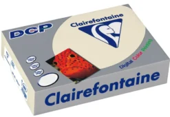 Papier satynowany DCP - Clairefontaine - kremowy, A4, 200 g, 250 ark.